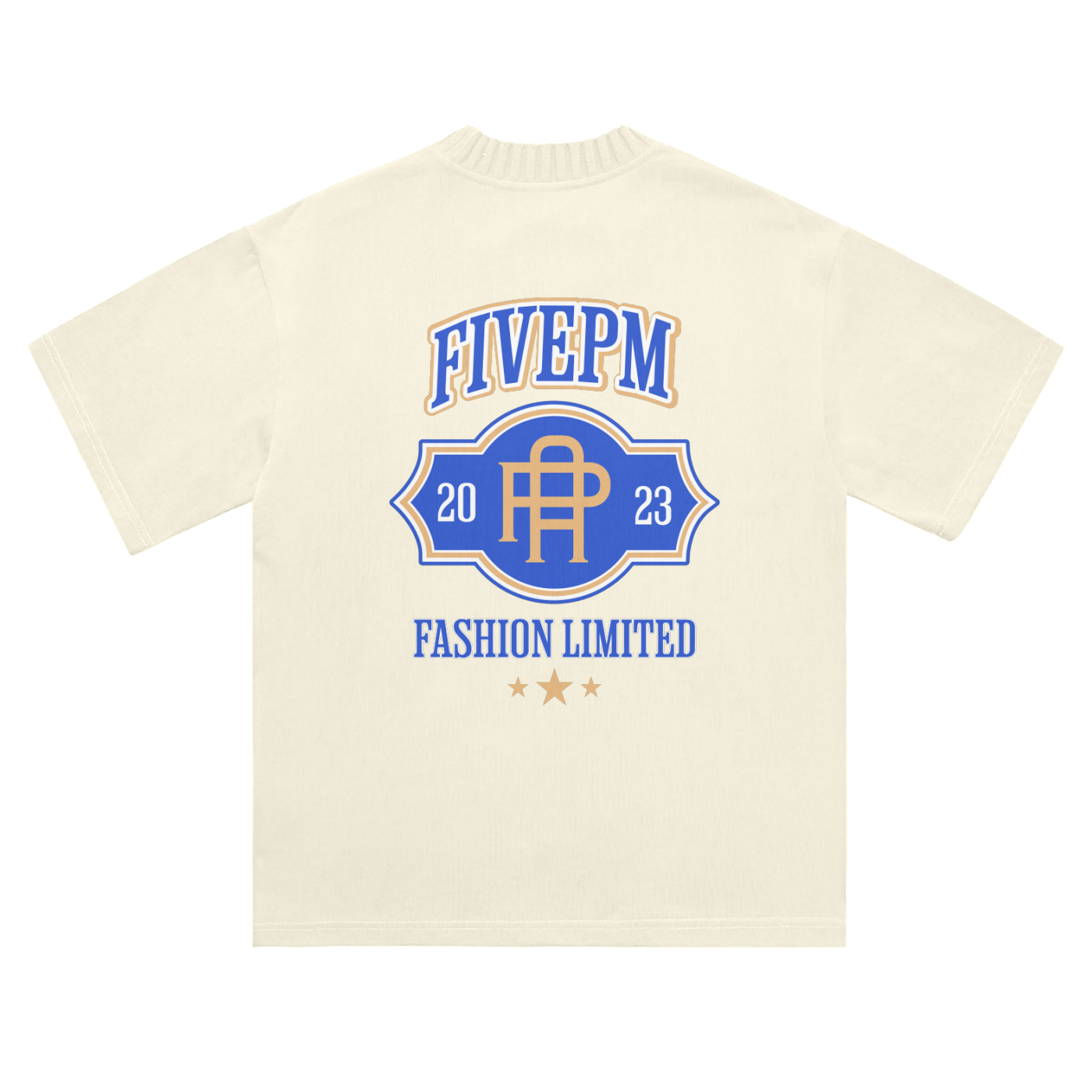 "University" Knitted Round Neck T-Shirt