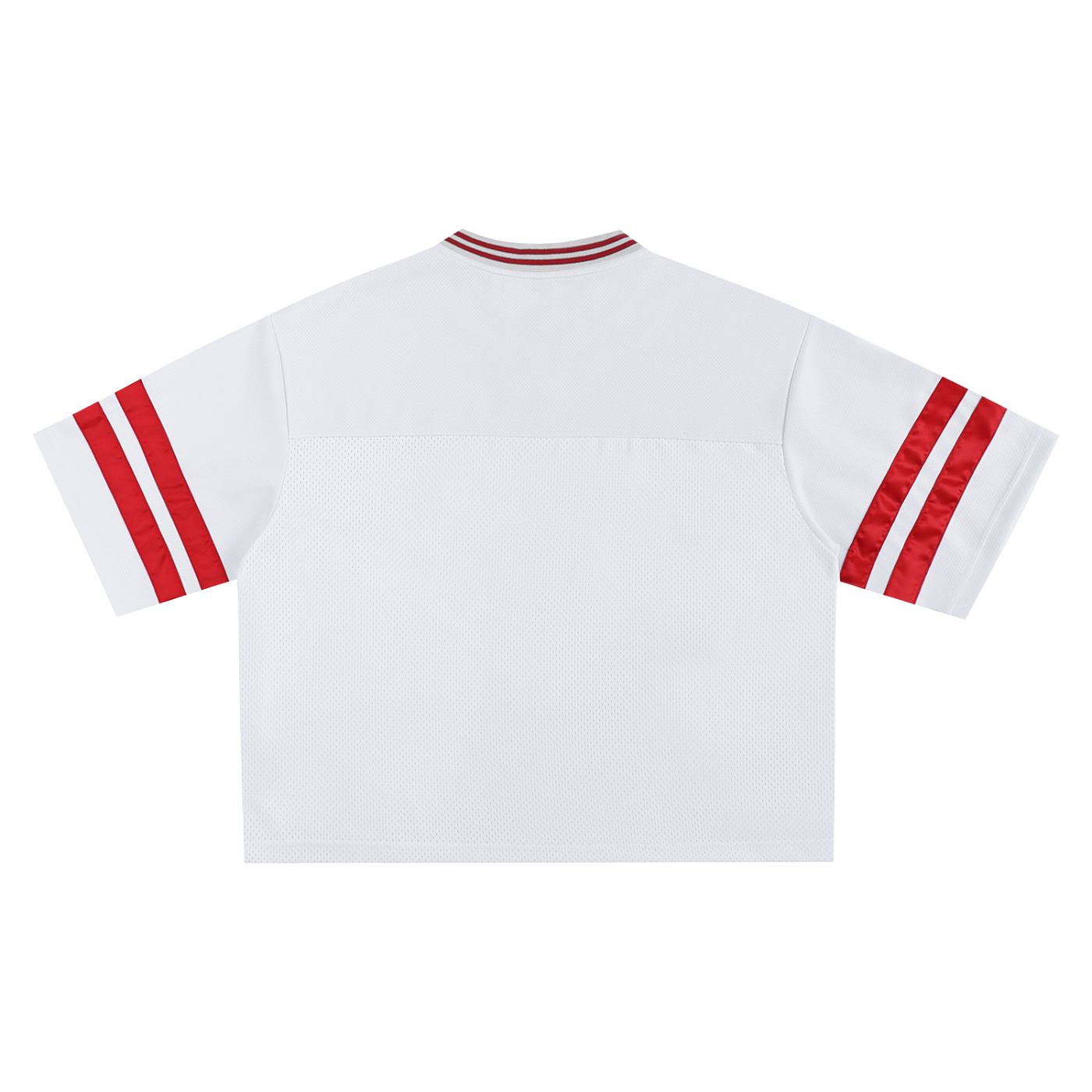 Dropping Gems Mesh Boxy Jersey (White)