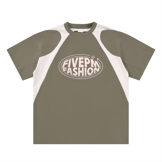 FivePm  Panel Cotton T-Shirt