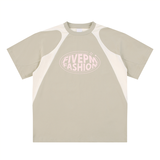 FivePm  Panel Cotton T-Shirt