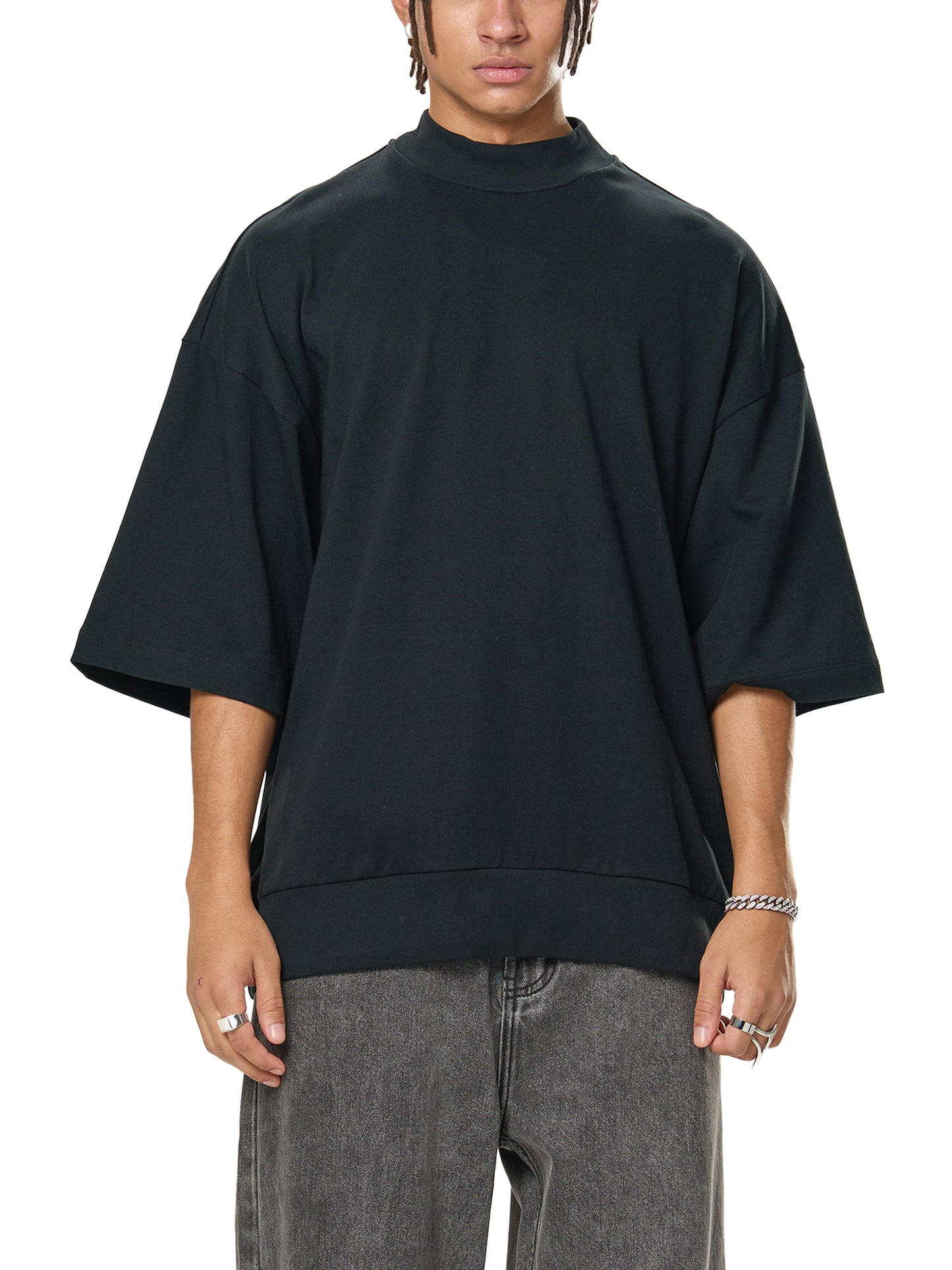 FivePM Oversized Mock Neck T