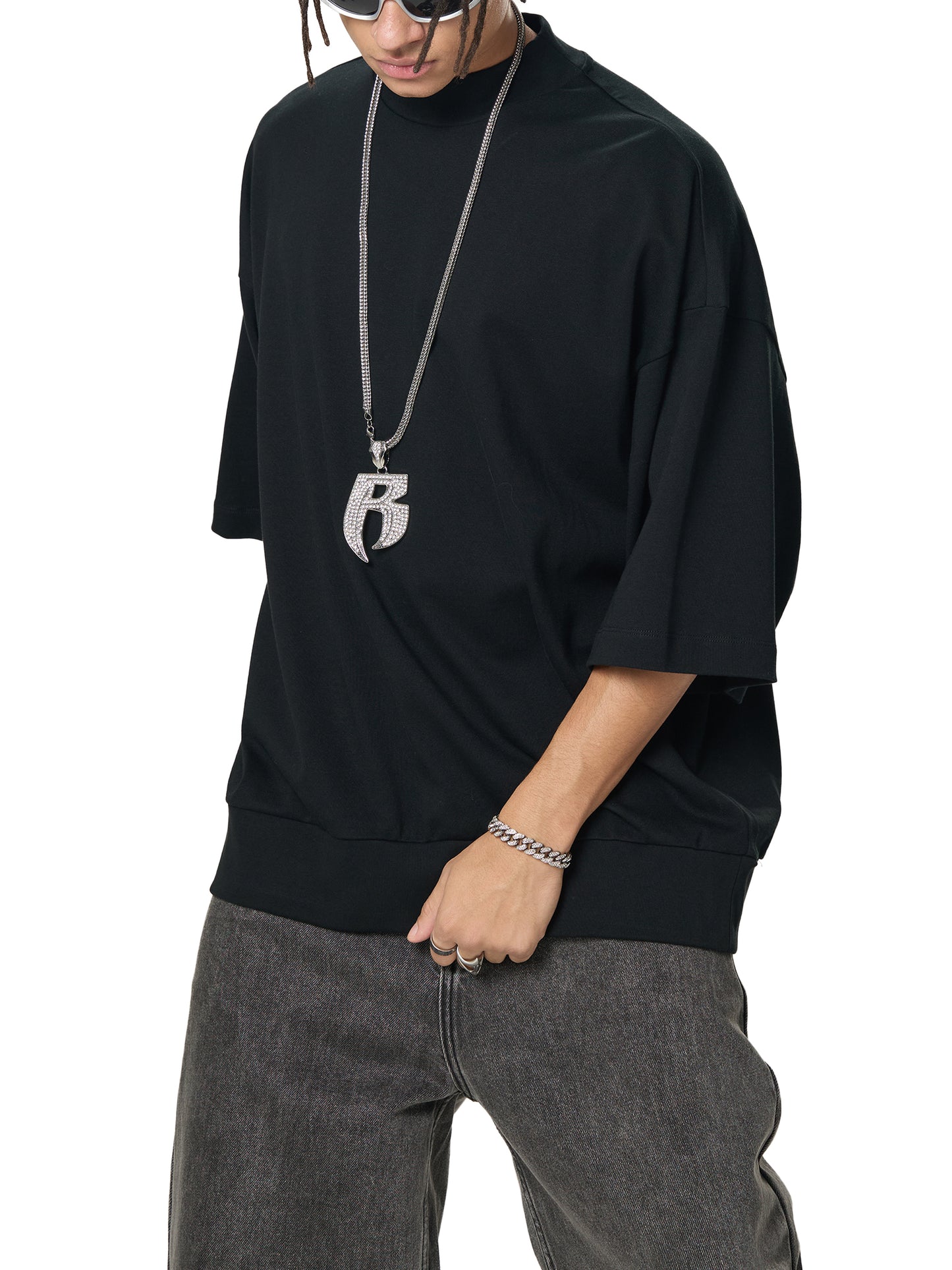 FivePM Oversized Mock Neck T